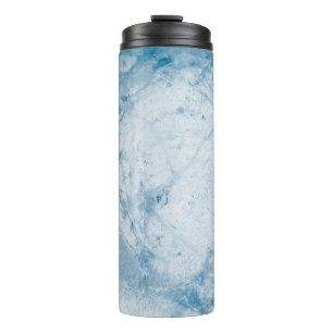 Blumenmatratze in Blau und Weiß Thermosbecher