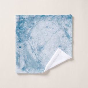 Blumenmatratze in Blau und Weiß Waschlappen