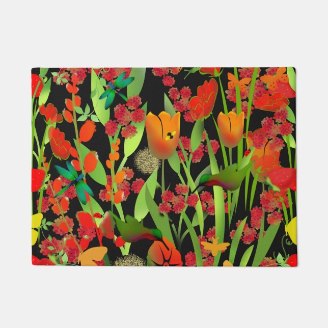Blumenmatte Fußmatte (Vorderseite)