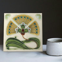 Blumenmauerdekor Jugendstil Vintager Deko