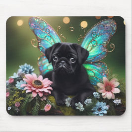 Blumenmaus Mops Welppy Mousepad