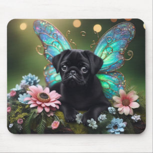 Blumenmaus Mops Welppy Mousepad