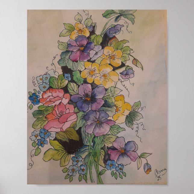 Blumenmedley Poster (Vorne)