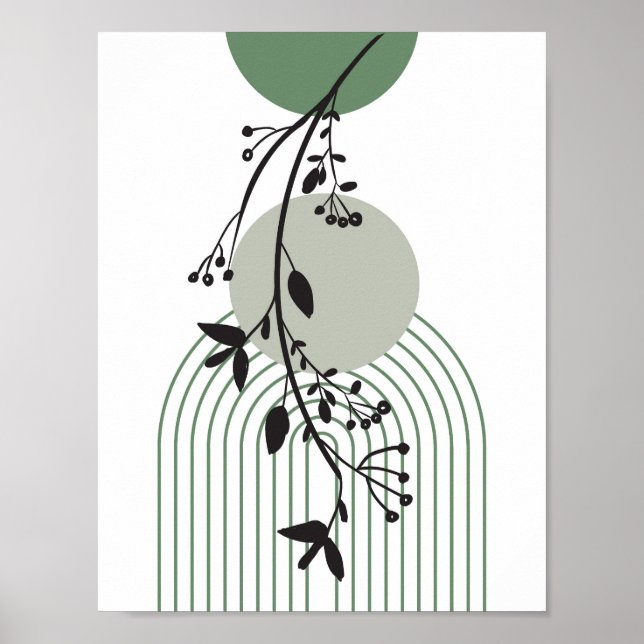 BlumenMinimalismus Poster (Vorne)
