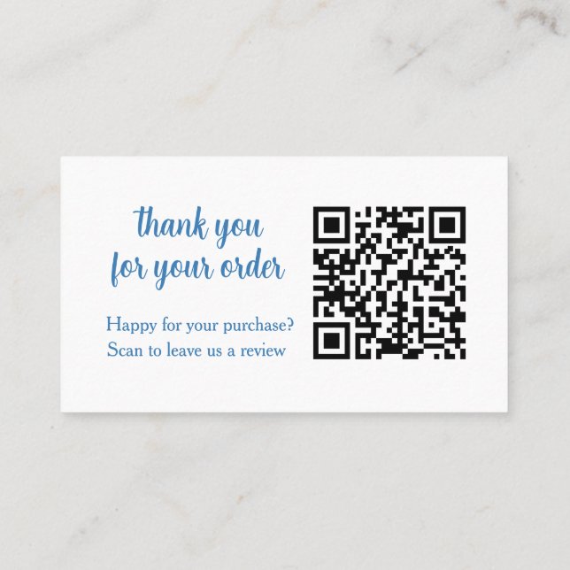 Blumenmischer QR-Code Bewerten Sie uns Visitenkarte (Rückseite)