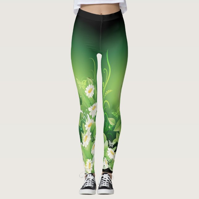 Blumenmode 7 Leggings (Vorderseite)