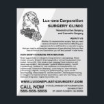 Blumenmodell, plastischer Chirurg, plastische Oper Flyer<br><div class="desc">Blumenmodell,  plastischer Chirurg,  Flyer für die Operation von Plastik,  die vom Visitenkarten-Store angeboten werden.</div>