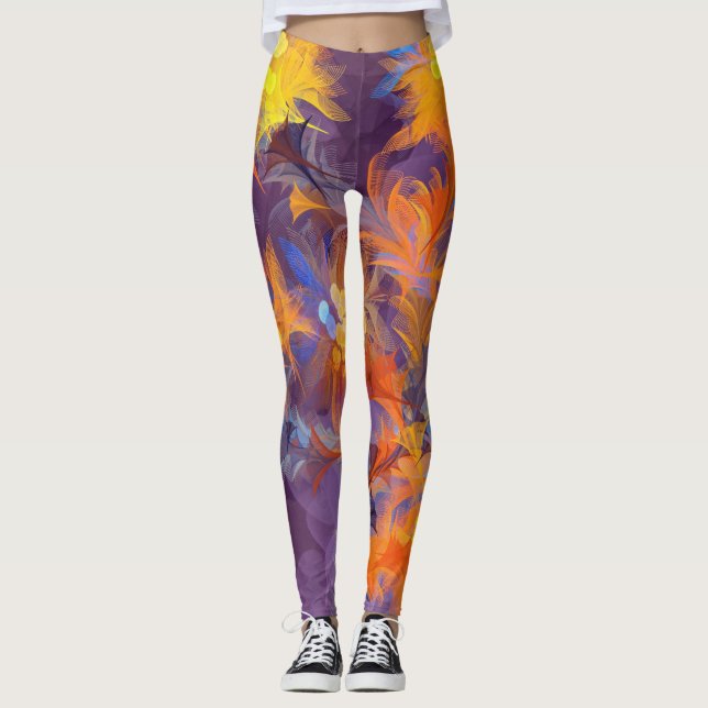 Blumenmodeon 16 Leggings (Vorderseite)