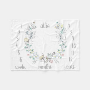 BlumenmonatsFoto-Baby-Decke Fleecedecke