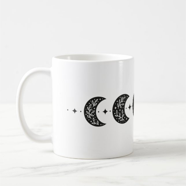 Blumenmondphasen Kaffeetasse (Links)
