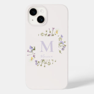 Blumenmonogramm Case-Mate iPhone 14 Hülle