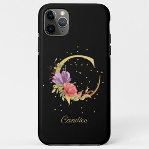 Blumenmonogramm Name Anfangsbuchstabe C Buchstabe Case-Mate iPhone Hülle