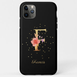 Blumenmonogramm Name Anpassen Anfangsbuchstabe F B Case-Mate iPhone Hülle
