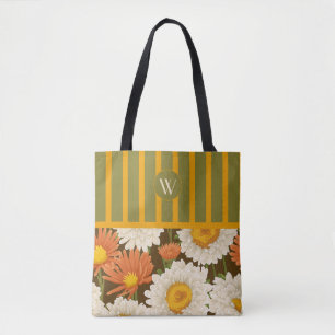 Blumenmonogramm-Tasche