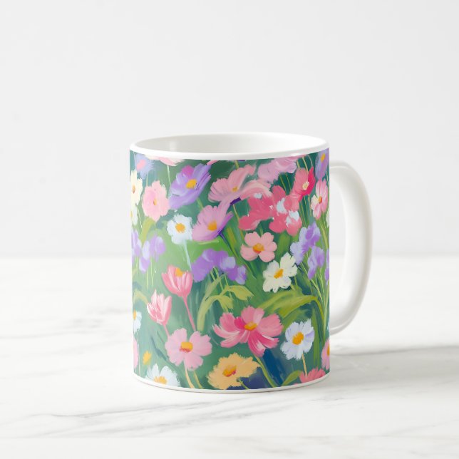 Blumenmorgendliche Tasse (VorderseiteRechts)
