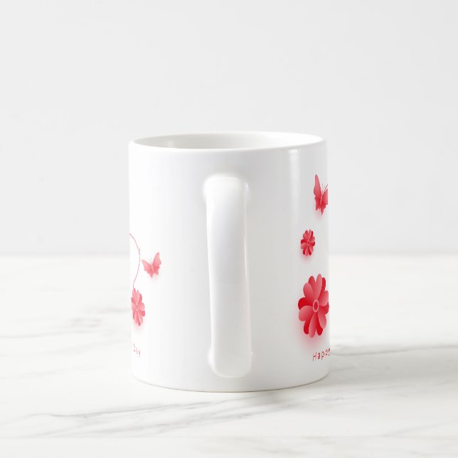 Blumenmorgendliche Tasse, Muttertag Kaffeetasse (Henkel)