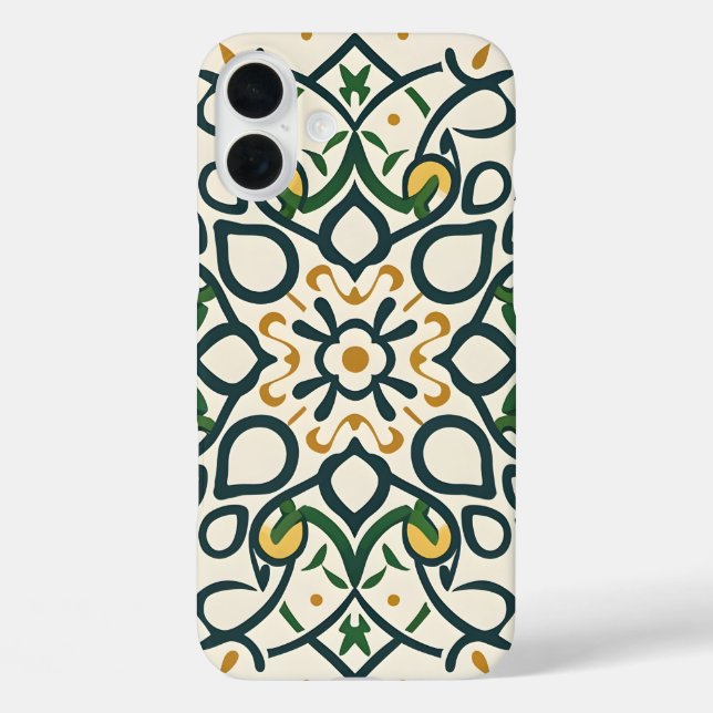 Blumenmosaik, Mandala-Muster Case-Mate iPhone Hülle (Rückseite)
