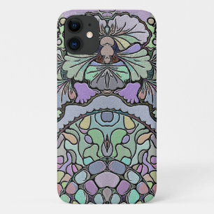 Blumenmosaik-Muster für abstrakte lila Pansy-Mosai Case-Mate iPhone Hülle