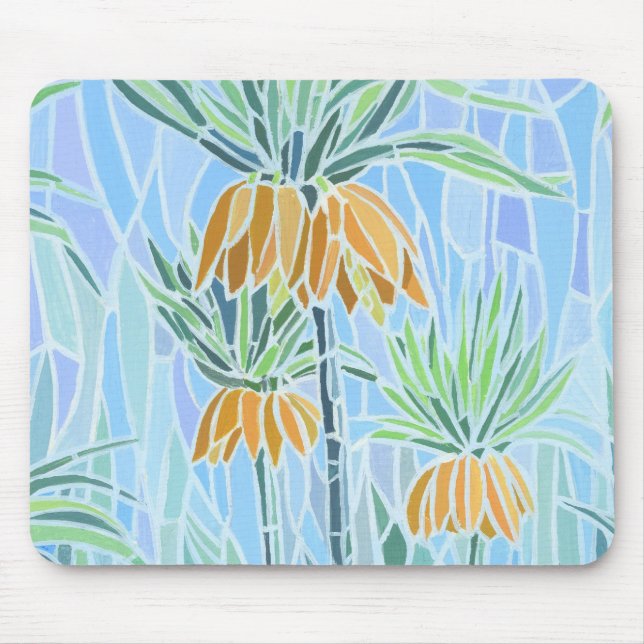 Blumenmosaikdesign Mousepad (Vorne)