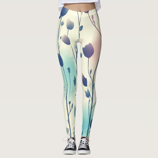 Blumenmotiv   leggings (Vorderseite)