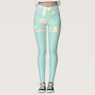 Blumenmotiv Leggings