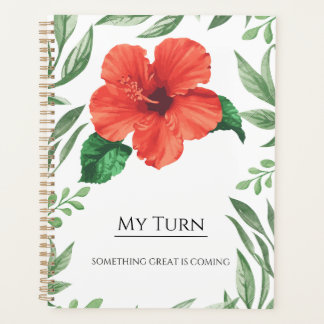 Blumenmotiv-Notizbuch – Meine Chance – Etwas Planer