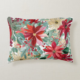 Blumenmotive für die Weihnachtszeit Dekokissen