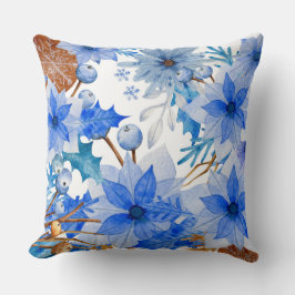 Blumenmotive für die Weihnachtszeit Kissen