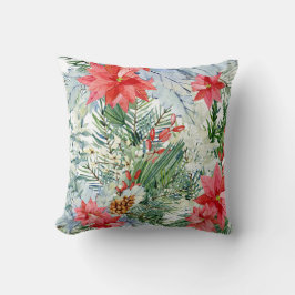 Blumenmotive für die Weihnachtszeit Kissen