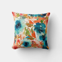 Blumenmotive in Wasserfarben