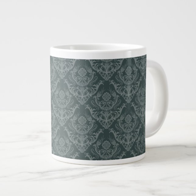 Blumenmotive Jumbo-Tasse (Vorderseite Rechts)