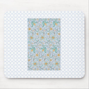 Blumenmousepad - Weich blauer Hintergrund Mousepad