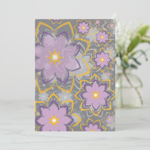 Blumenmuster 10 dankeskarte