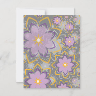 Blumenmuster 10 mitteilungskarte