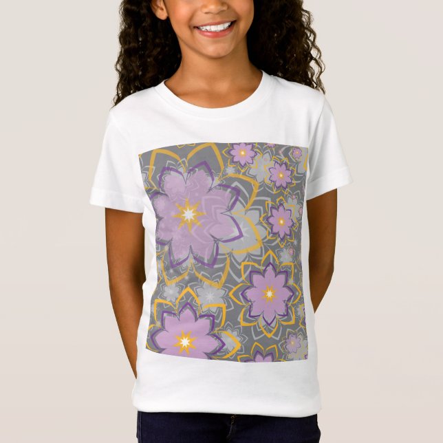 Blumenmuster 10 T-Shirt (Vorderseite)