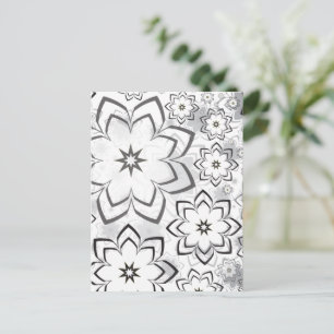 Blumenmuster 11 feiertagspostkarte