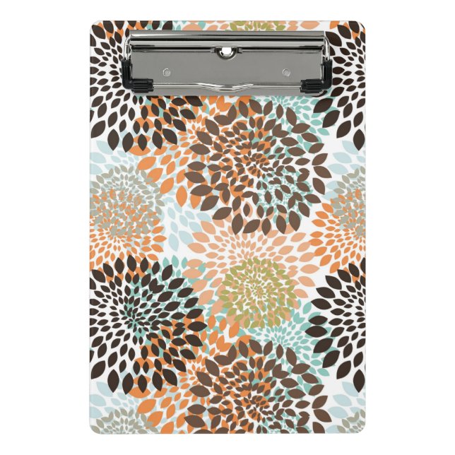 Blumenmuster 11 mini klemmbrett (Vorderseite)