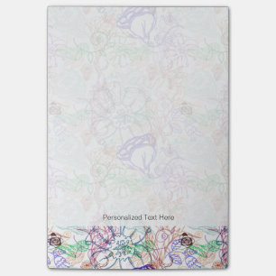 Blumenmuster 12 post-it klebezettel