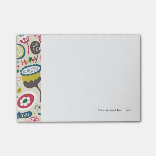 Blumenmuster 14 post-it klebezettel