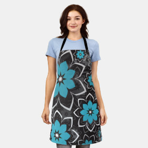 Blumenmuster 14 schürze