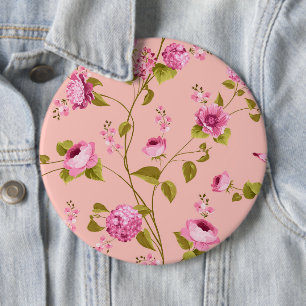 Blumenmuster 17 button