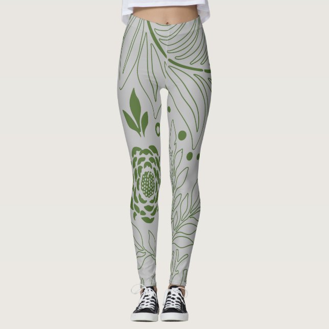 Blumenmuster 17 leggings (Vorderseite)