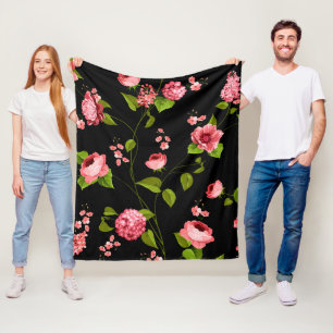 Blumenmuster 18 fleecedecke
