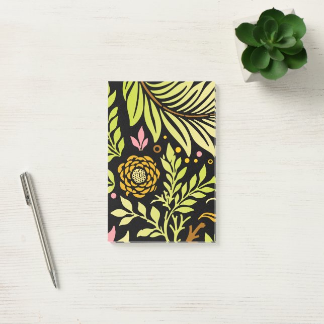 Blumenmuster 18 post-it klebezettel (Büro)