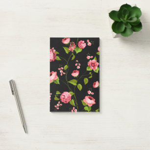 Blumenmuster 18 post-it klebezettel