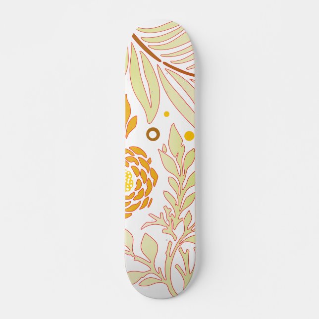 Blumenmuster 19 skateboard (Vorne)