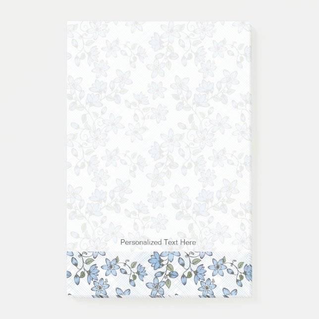 Blumenmuster 2 2 post-it klebezettel (Vorderseite)