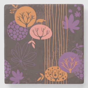 Blumenmuster 2 3 steinuntersetzer