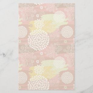 Blumenmuster 2 briefpapier