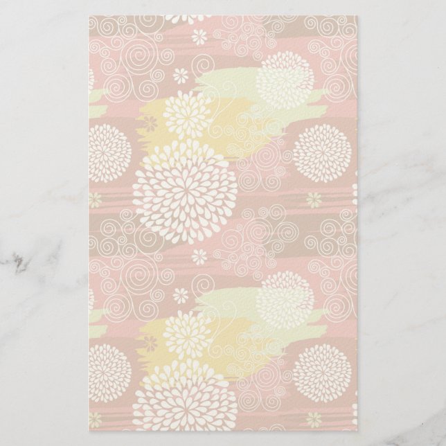 Blumenmuster 2 briefpapier (Vorderseite)